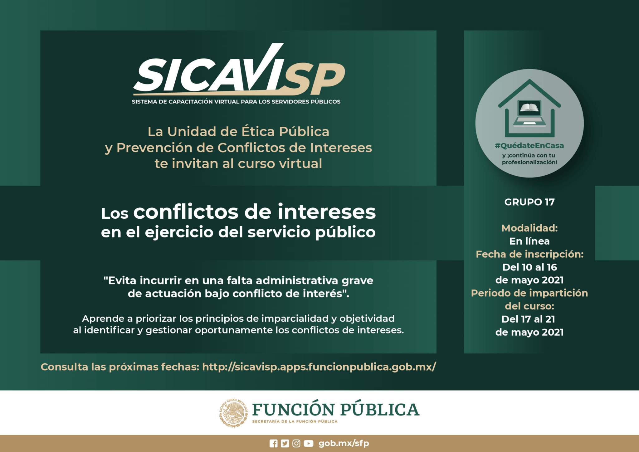 Curso los conflictos de intereses en el ejercicio del servicio público
