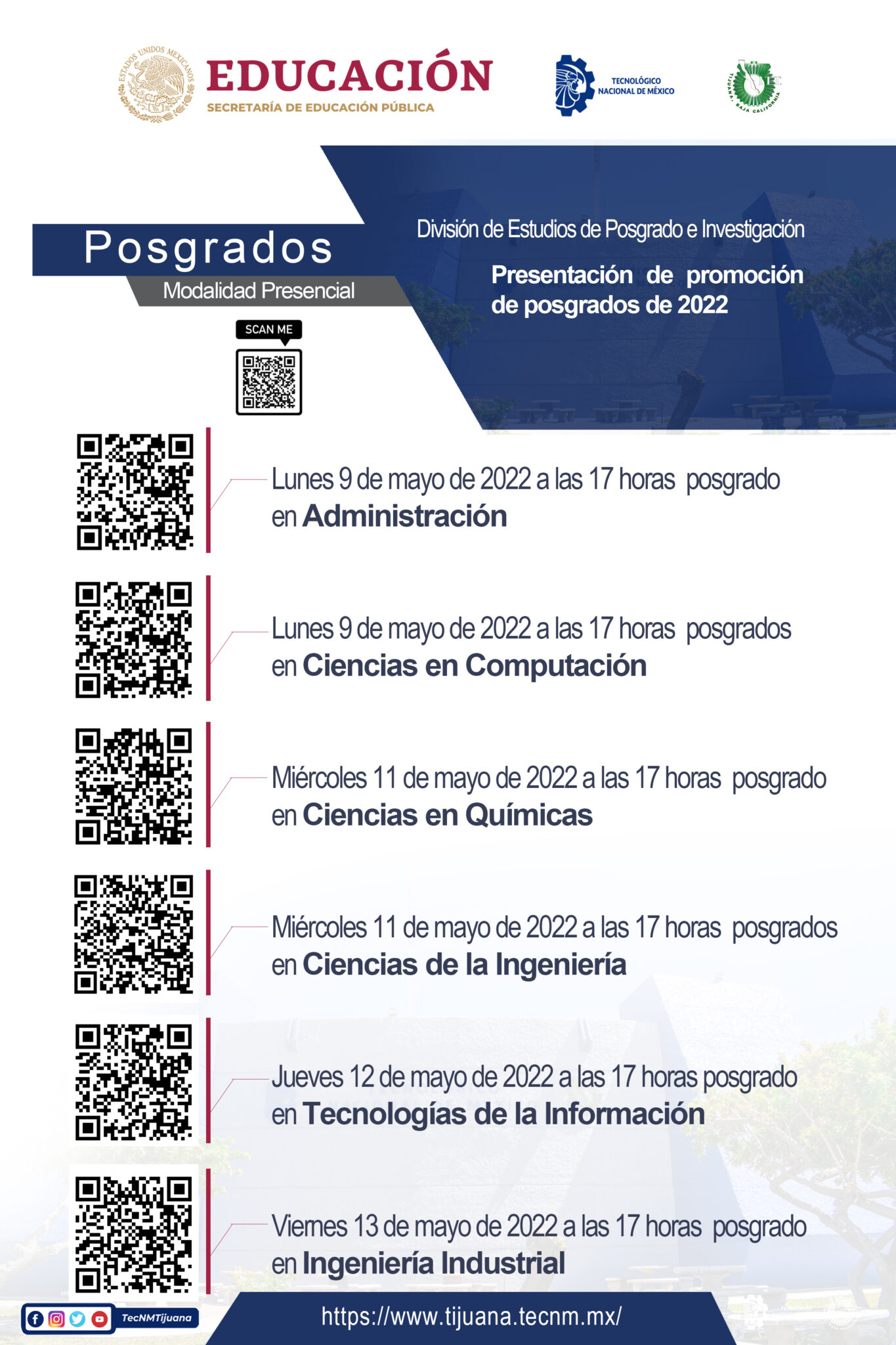 Presentación de promoción de posgrados de 2022