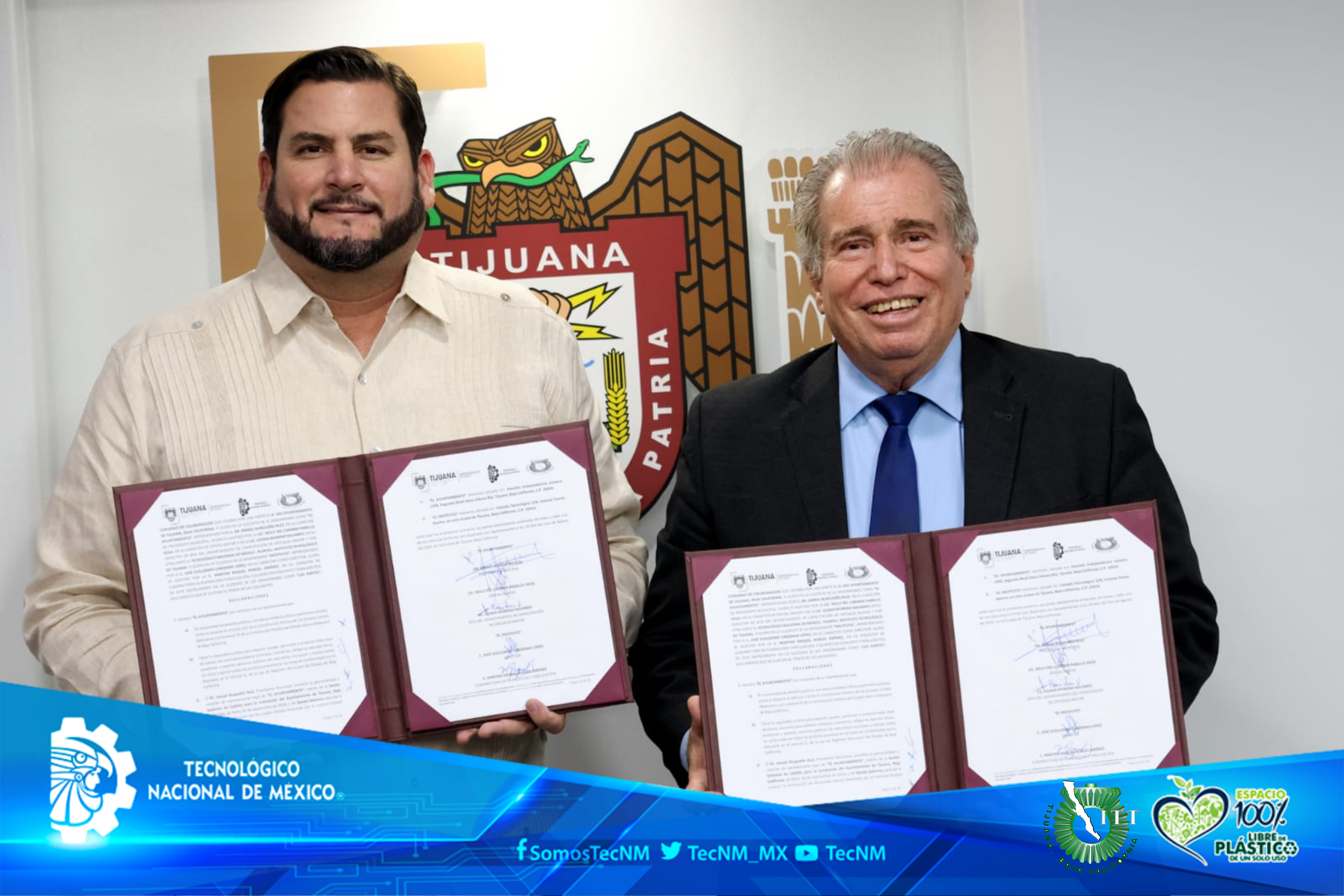 Firman convenio TecNM-Tijuana y Ayuntamiento de Tijuana