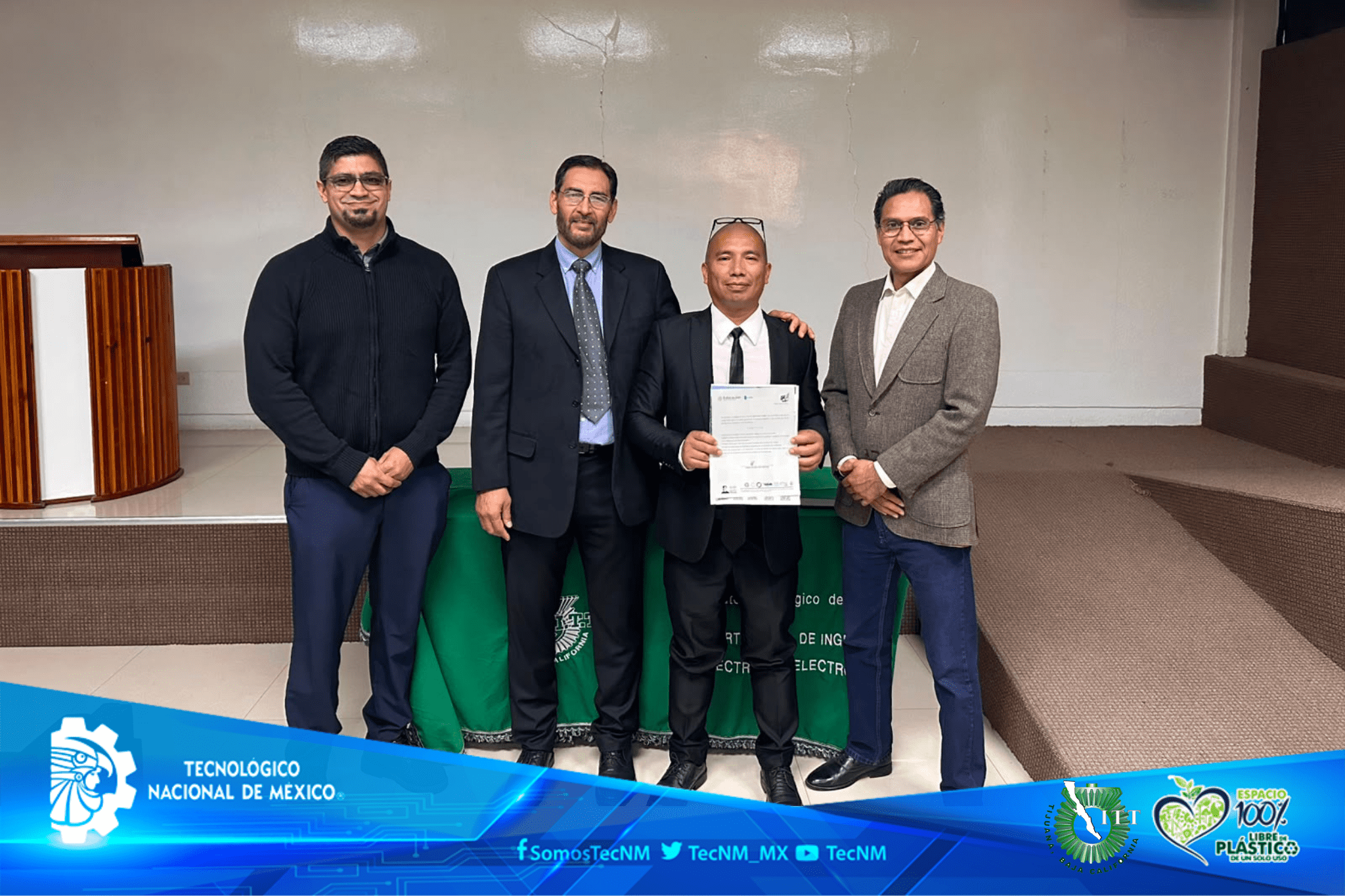 TecNM – Instituto Tecnológico de Tijuana realiza toma de protesta profesional de José Christian Camacho Mata