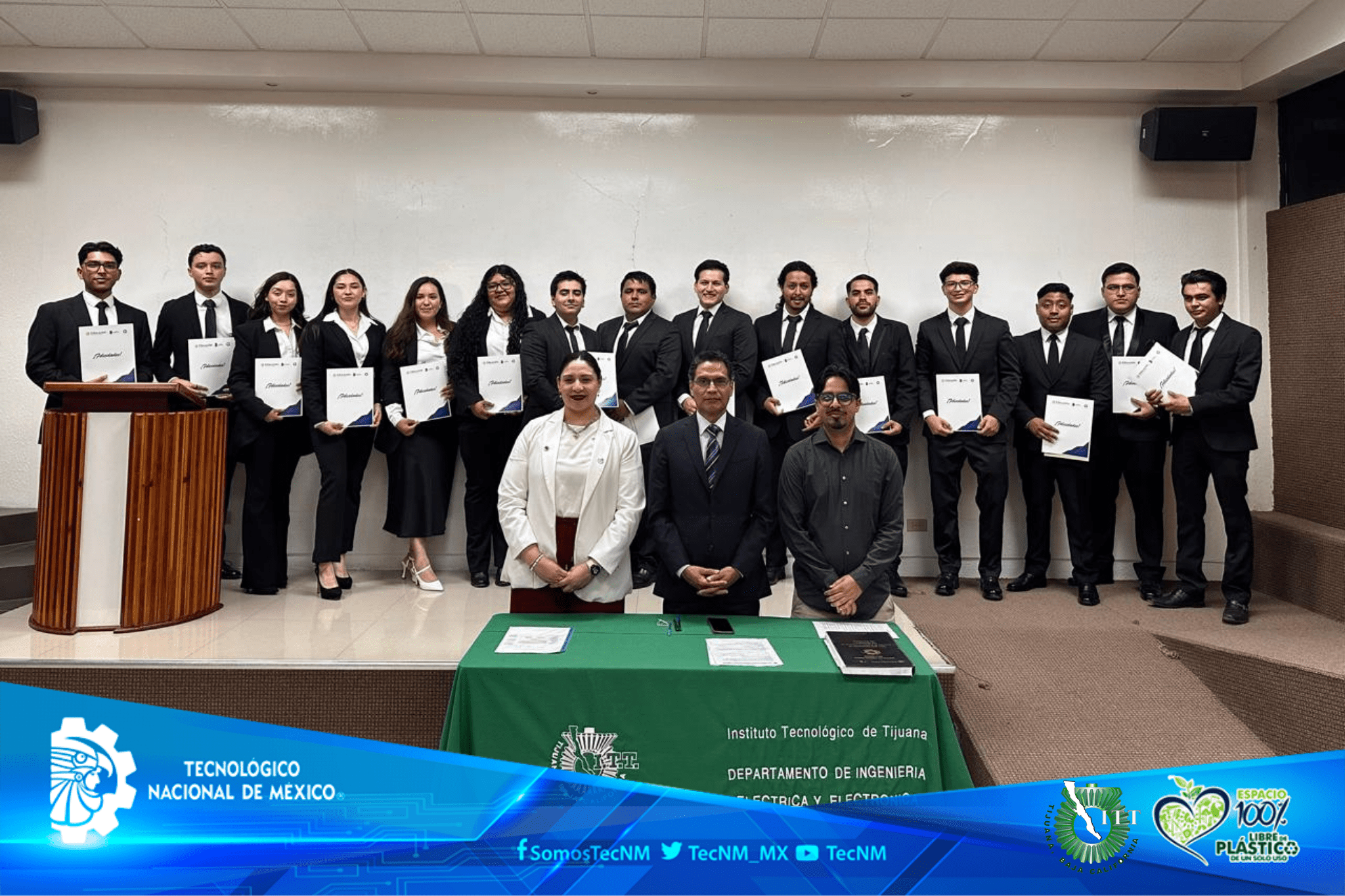 TecNM Instituto Tecnológico de Tijuana realiza ceremonia de toma de protesta a egresadas y egresados de Ingeniería Biomédica e Ingeniería Electrónica