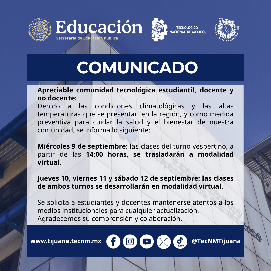 Comunicado 9/09/2026