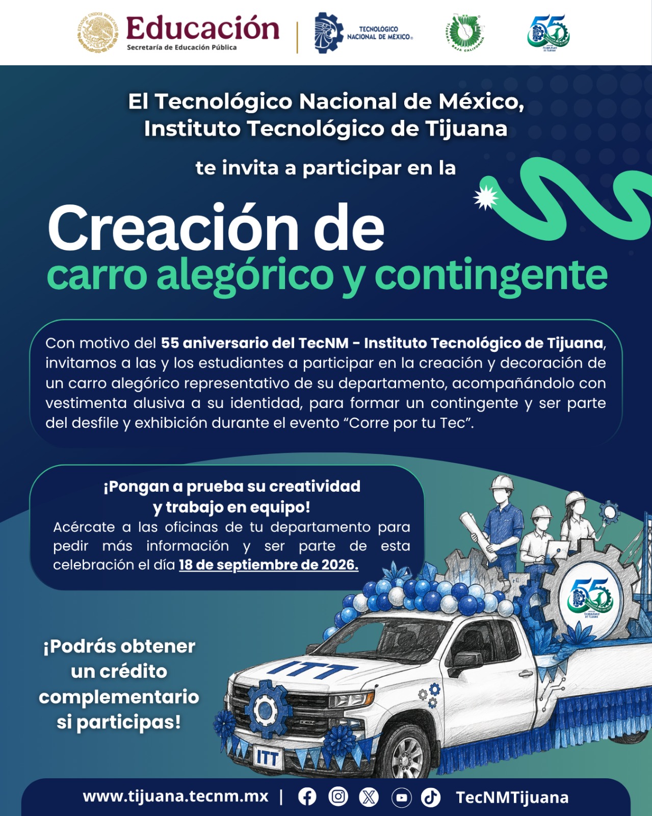Creación de carro alegórico y contingente