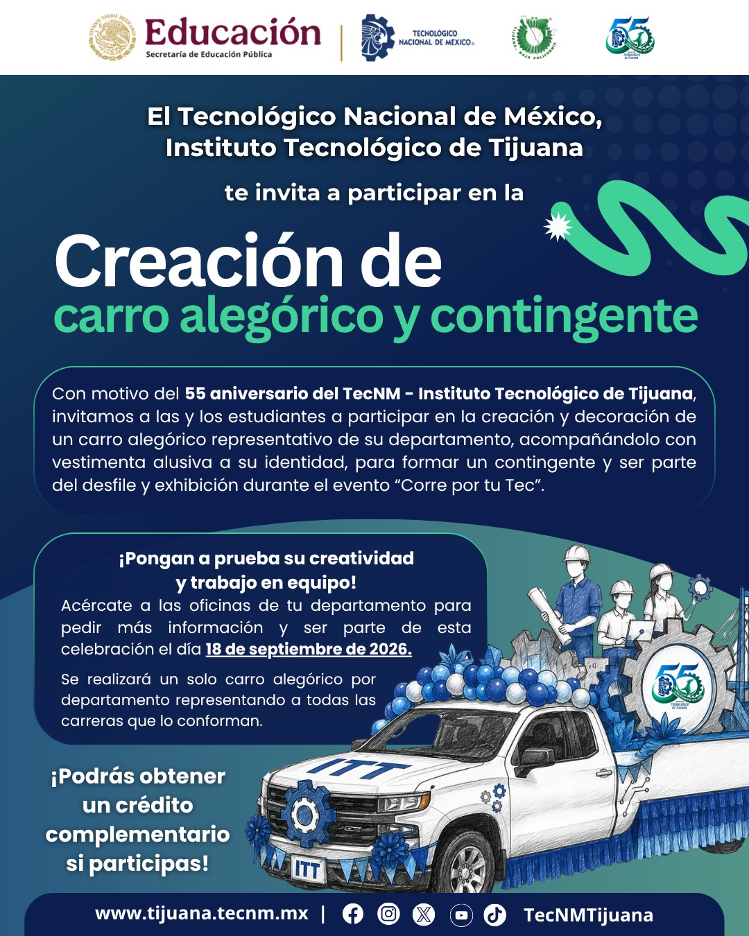 Creación de carro alegórico y contingente