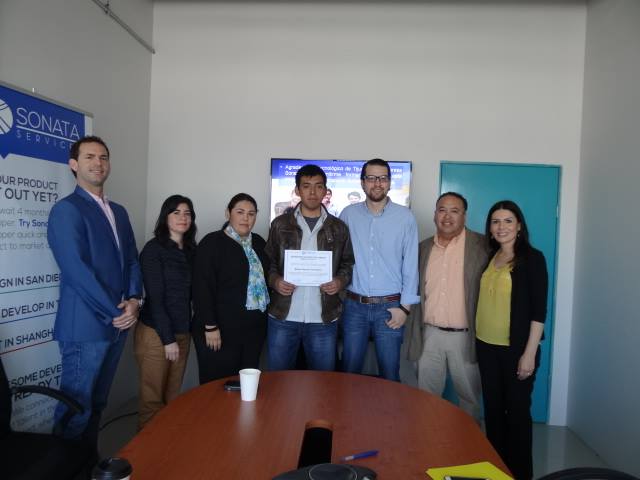 En la presentación final del programa de Educación Dual en la empresa Sonata Services MX, muchas felicidades al joven Ruben V. Torreblanca por su excelente trabajo