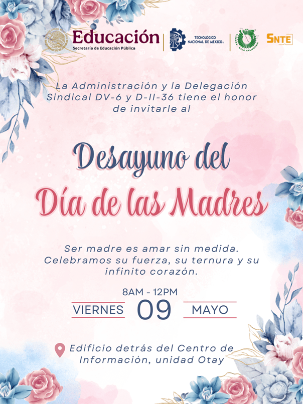 Invitación – Desayuno Día de las Madres