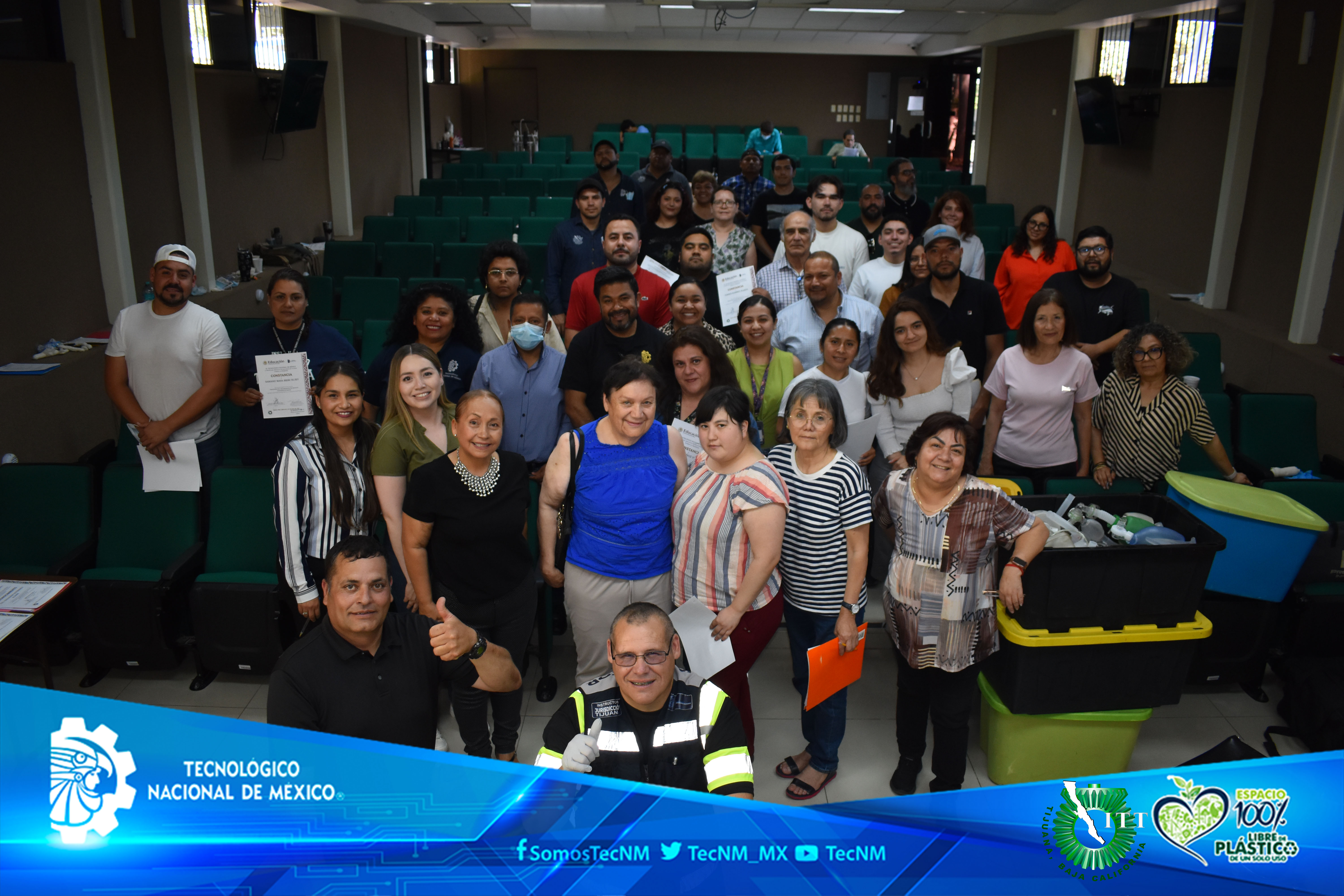 Curso de Protección Civil en el Instituto Tecnológico de Tijuana